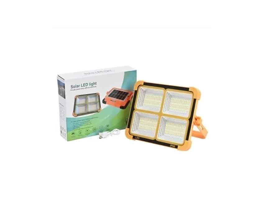 پروژکتور شارژی خورشیدی KY-300W ظرفیت 300 وات با پاور بانک